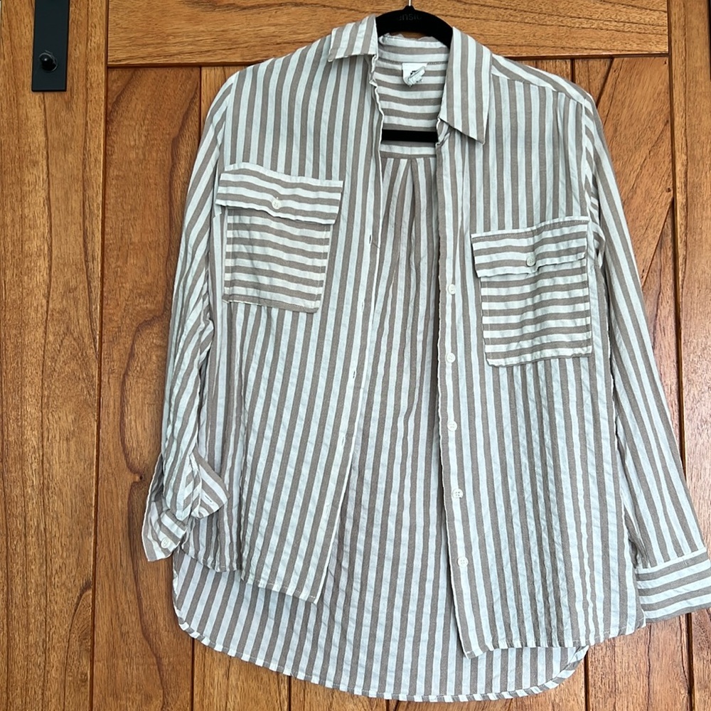 Striped Button Up